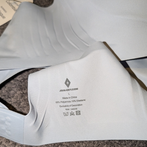 EBY Relief Bra Zen Light Blue Wireless Bra Women's Large - Picture 5 of 12